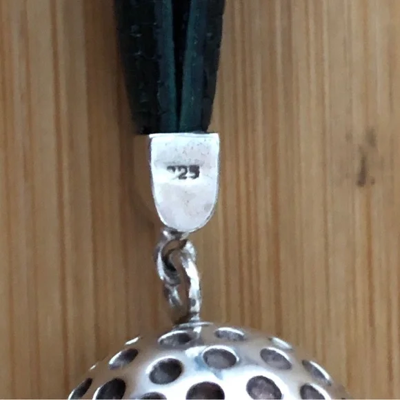 $134  Unique Estate Golfer's Key Chain  Sterling Silver 46gr. Marked 925 - Picture 8 of 8